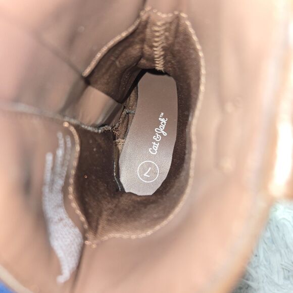 Cat & Jack Memphis Kids Size 7C Little Kids Western Brown Toddler Cowboy Boots - Picture 9 of 11